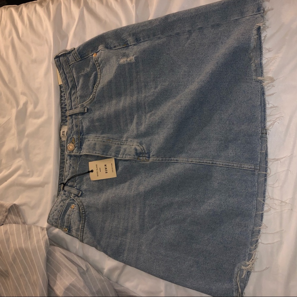 Asos River island denim skirt